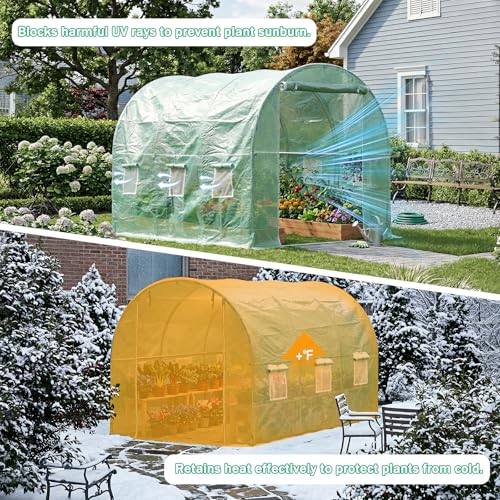 Aoodor 10'X7'X7' Greenhouse Replacement Cover - size: 10'X7'X7'