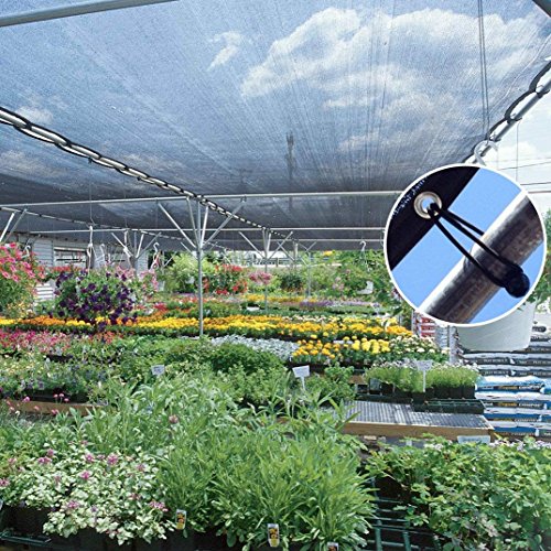 Agfabric 70% Sun-Block Shade Cloth Net Mesh Shade with Grommets for Garden Patio 10’ X 20’, Black - size: 10 x 20 ft - 70%