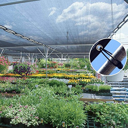 Agfabric 70% Sun-Block Shade Cloth Net Mesh Shade with Grommets for Garden Patio 10’ X 20’, Black - size: 10 x 20 ft - 70%