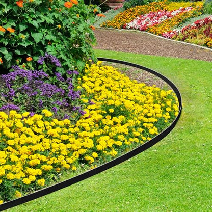 1.5 Inch x 33FT Garden Edging Border,Landscaping with 45pcs Spikes - size: 1.5IN x 33FT