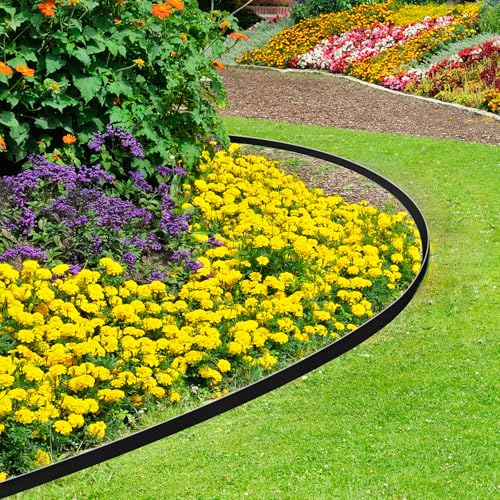 1.5 Inch x 200FT Garden Edging Border,Landscaping with 240pcs Spikes - size: 1.5IN x 200FT