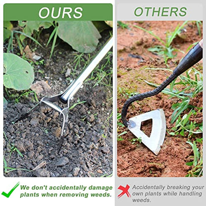 BARAYSTUS Garden Hoe, 55.9 Inch Long Handle Weeding Tool