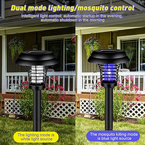 Qualirey 4 Bug Zapper, Plastic Black Exterior, Purple, White Light - color: Black Exterior, Purple, White Light