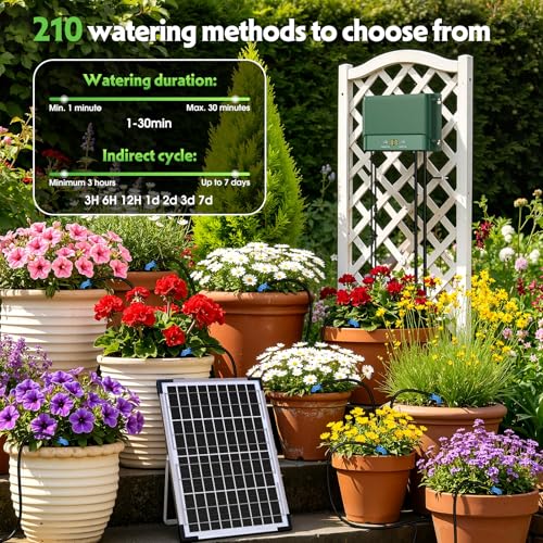 10W Solar Automatic Plants Watering System for Summer Garden Drip