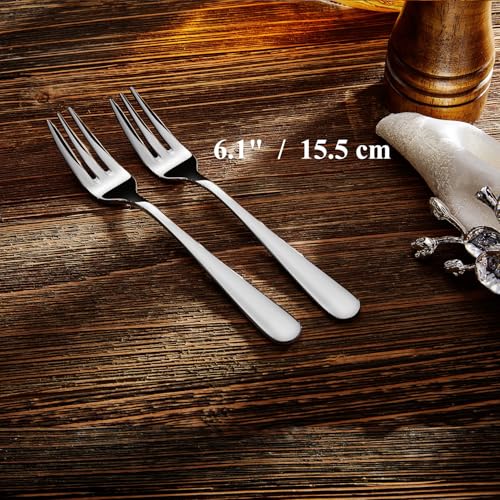 KEAWELL Premium Louise 4-Piece 18/10 Small Fork Set (6.1" Small Fork) - size: 6.1" Small Fork