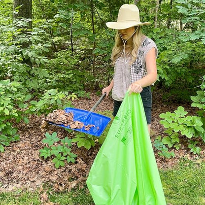 SUPERBIO 64 Gallon Compostable Yard Waste Bags - style: 64 gallon,60 count