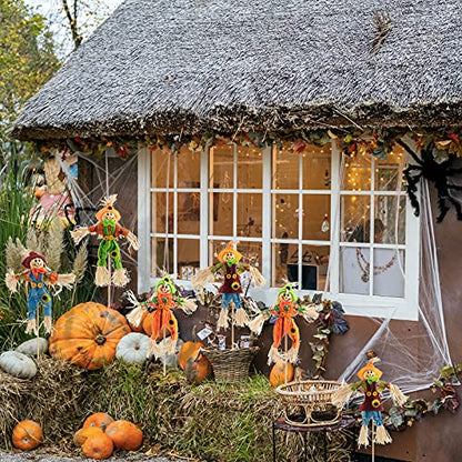 6 PCS Halloween Scarecrow Decorations, Scarecrows Fall Decor