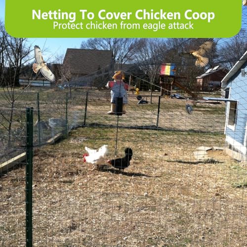100x100ft Bird Netting for Chicken Coop, 1" Mesh Chicken Coop Netting Cover - size: 100'x100'-1''