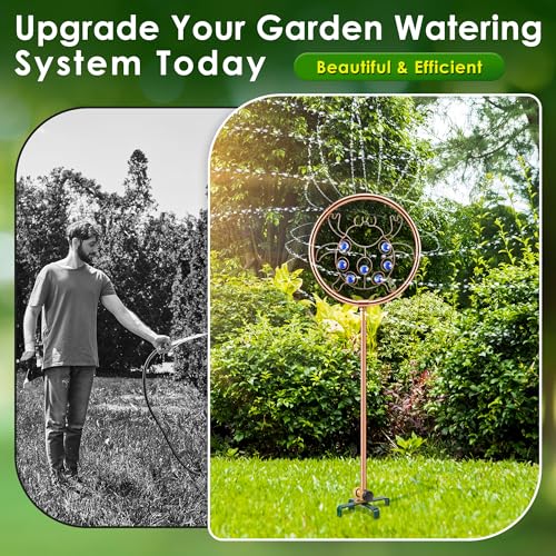 34" Ornamental Sprinkler, 360° Rotating, Ladybug - style: Ladybug