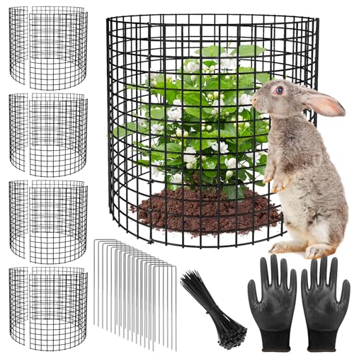 5 Pack Plant Protectors from Animals, 13x12" Plant Cages for Outdoor Plants - size: 5 PACK-13x12inch