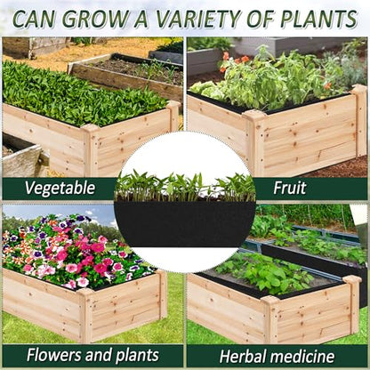 1PCS Raised Garden Bed Liner Fabric Raised Garden Bed Breathable Drainage Rectangle Grow Bags with Handles Fabric Garden Bed for Outdoor Garden Bed Holds Soil - 6ft x 3ft x 1ft - style: 6x3x1ft 1PCS