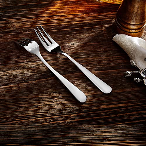 KEAWELL Premium Louise 4-Piece 18/10 Small Fork Set (6.1" Small Fork) - size: 6.1" Small Fork