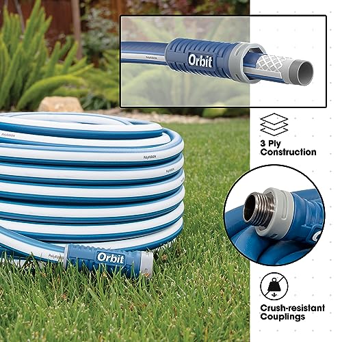 Orbit 22010 Polyfusion Garden Hose - Heavy-Duty Water Hose (100-Foot x 5/8-Inch) - size: 100 Ft, style: Polyfusion