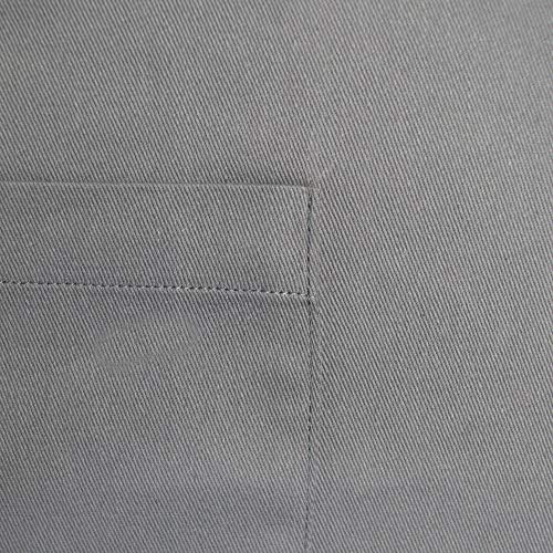 DII Everyday Basic Kitchen Collection - color: Gray, size: Plus Size Chef Apron