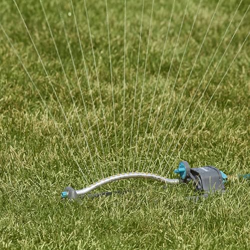 Gilmour Adjustable Rectangular Lawn Sprinkler, Water Sprinkler for Large Area Coverage, Hose Sprinkler for Lawn and Garden, Gray - size: No Size