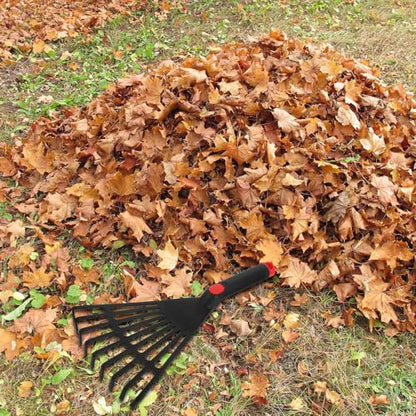 GANAZONO Small Rake Small Gardening Rake Leaf for Outdoor for Flower Bed with Handle Leaf for Garden s for Gardening Garden Grass Plastic