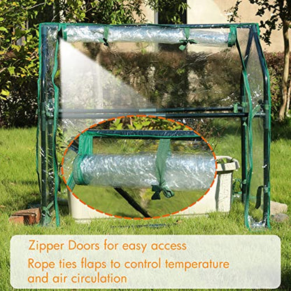 Gardzen Mini Greenhouse 36.2”(L) x18.9”(W) x33.3”(H) - size: 36”(L) x18”(W) x33”(H)