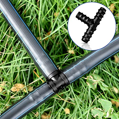 BOAO 32 Pcs Drip Irrigation Barbed Fittings Kit, Tees Elbows Caps, 3/4 Inch