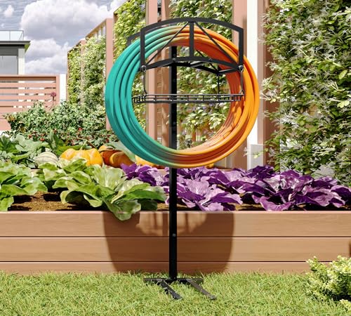 Fire Beauty Stainless Steel Garden Hose Holder for Yard Lawn Storage - style: Bridge Design