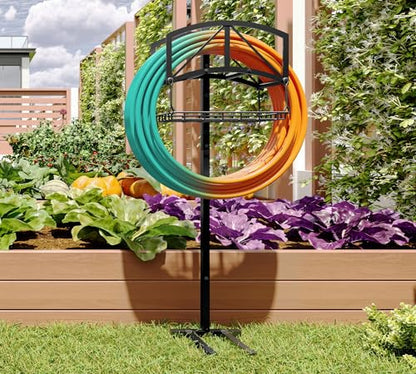 Fire Beauty Stainless Steel Garden Hose Holder for Yard Lawn Storage - style: Bridge Design