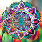 Wind Spinner Mandala Jasmine, Stainless Steel Wind Spinners - color: Mandala Jasmine