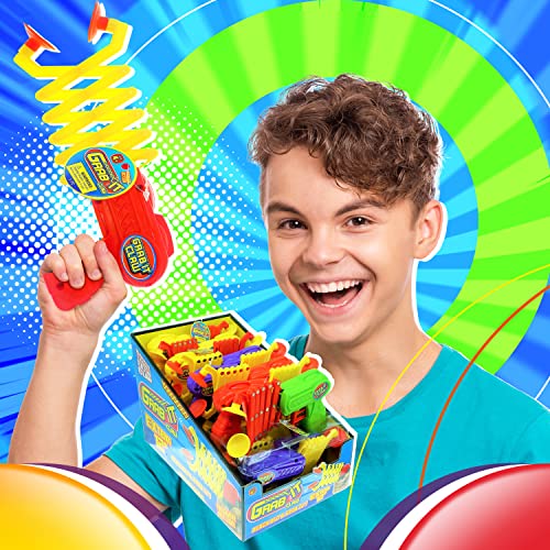 JA-RU Kids Grabber Claw (1 Pack) 12 Inch Long Plastic Reacher Machine. Robot Hand Toy. Trash Pickup Extender Tool. Interactive Learning Hand Eye Coordination Toys. 5614-1A