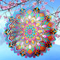 Metal Wind Spinner, Mandala Lotus Wind Spinners, Mandala Gift - color: Mandala Lotus