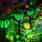 GIGALUMI Solar Halloween Lights Outdoor, LED Solar Pathway Lights 8 Pack - color: Green, size: 8 Pack