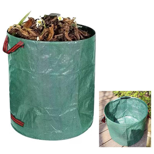 Reusable Heavy Duty Yard Waste Bags, 106 Gallon Stand-Up Lawn & Leaf Bags with Handles, Tear Resistant Collapsible Garden Trash Containers for Debris, Grass Clippings and Seasonal Cleanup
