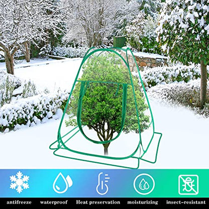 Pop Up Greenhouse Cover, PVC Mini Portable Greenhouse, 4 Nails, 27"x27"x30"