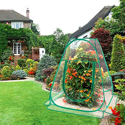 Pop Up Greenhouse Cover, PVC Mini Portable Greenhouse, 4 Nails, 27"x27"x30"