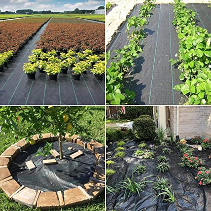 Landscape Fabric 6ftX50ft Weed Barrier Fabric Heavy Duty Weed Mat - size: 6X50 FT