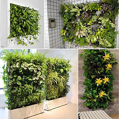 Ogrmar 64 Pockets Wall Planter Breathable Vertical Garden Planter Grow Bag - size: 64 Pockets