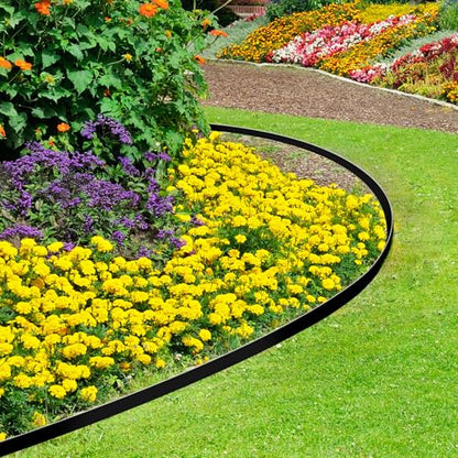 1.5 Inch x 100FT Garden Edging Border,Landscaping with 120pcs Spikes - size: 1.5IN x 100FT