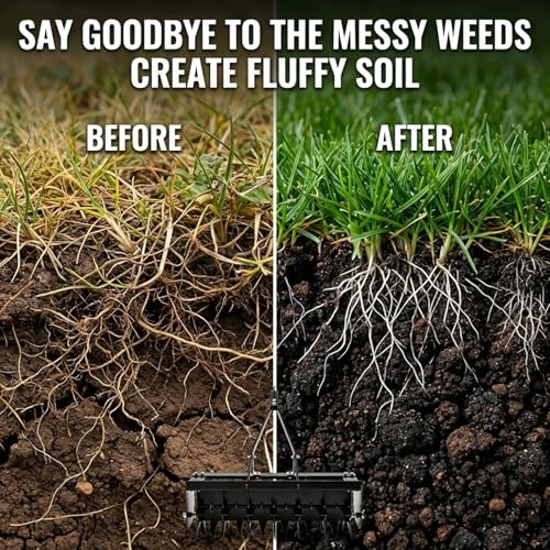 8 Pin Lawn Aerator, 32" Tow Behind Spike Aerators