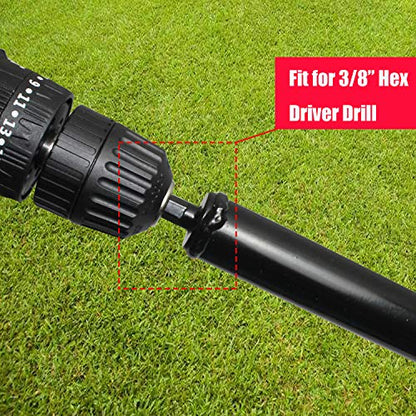 Auger Drill bit for Planting 4"X25" Garden Auger Spiral Drill Bit for Bulb & Bedding Plant for 3/8” Hex Drive Drill