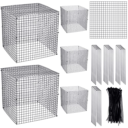 Zubebe 5 Pack Wire Plant Protectors Square Cage