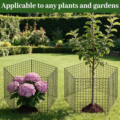 Garden Plant Protectors from Animals -12" x 14" Metal Plant Cages