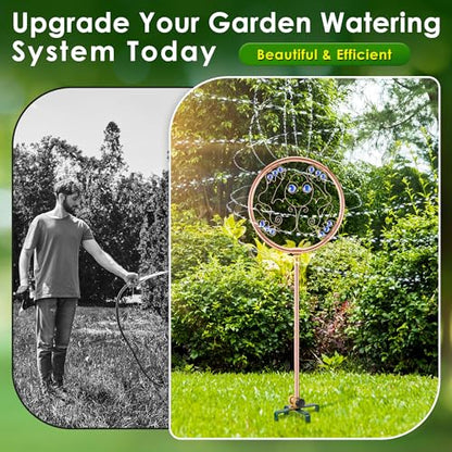 34" Ornamental Sprinkler, 360° Rotating, Frog - style: Frog