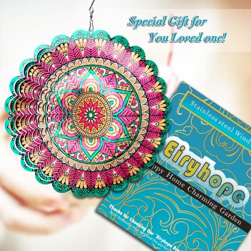 Mandala Manjusaka Wind Spinner, Hanging Sculptures & Catchers - color: Mandala Manjusaka