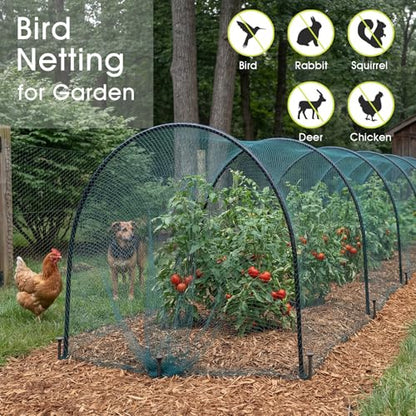 RIFNY Bird Netting for Garden Protection, 25 x 50FT Mesh Garden Netting - size: 25 x 50 FT - 5/8 inch Mesh