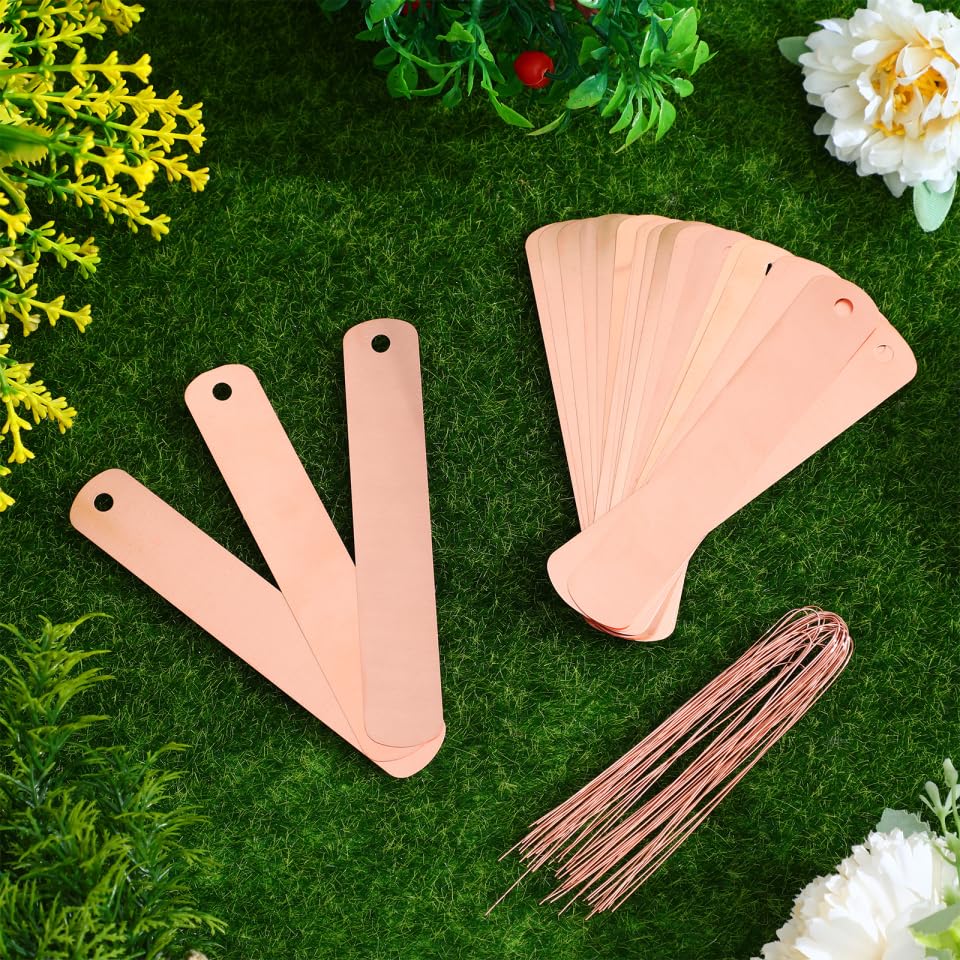 GALPADA 30Pcs Pack Copper Gardening Labels Plant Markers