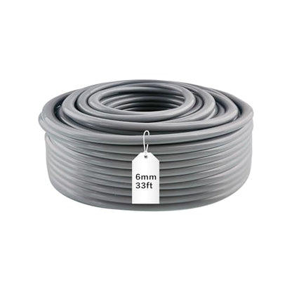 Garden Hose 33ft X 6mm, Drip Irrigation Kit Accessories, Flexible Distribution Tubing for Garden, Outdoor, Yard - size: 6mm x 33ft