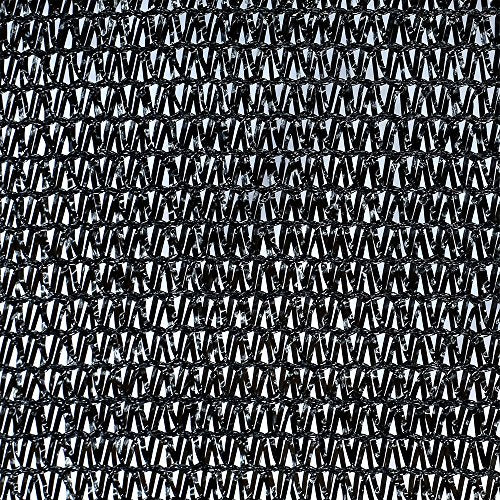 Agfabric 70% Sunblock Shade Cloth with Grommets for Garden Patio 10’ X 12’, Black - size: 10 x 12 ft - 70%