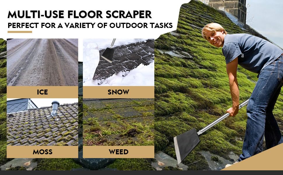Garden Shovel, Floor Cleaning Scraper Tool, Snow Shovel Ice Scraper
