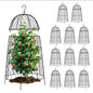 12Pcs garden cloche for plants,20×12.6in large size plant cages for outdoor plants,split design and anti-rust coated chicken wire cloche,sturdy and not easy to deform,plant cages to keep animals out - size: Set of 12 (20 inch high)