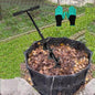 Compost Turning Tool,Compost Stirring Tool,Compost Aerator Tool Turner and Mixing Tool for Outdoor Compost Tumbler Bins Bags (Black, 85 * 10cm) - size: 85*10cm
